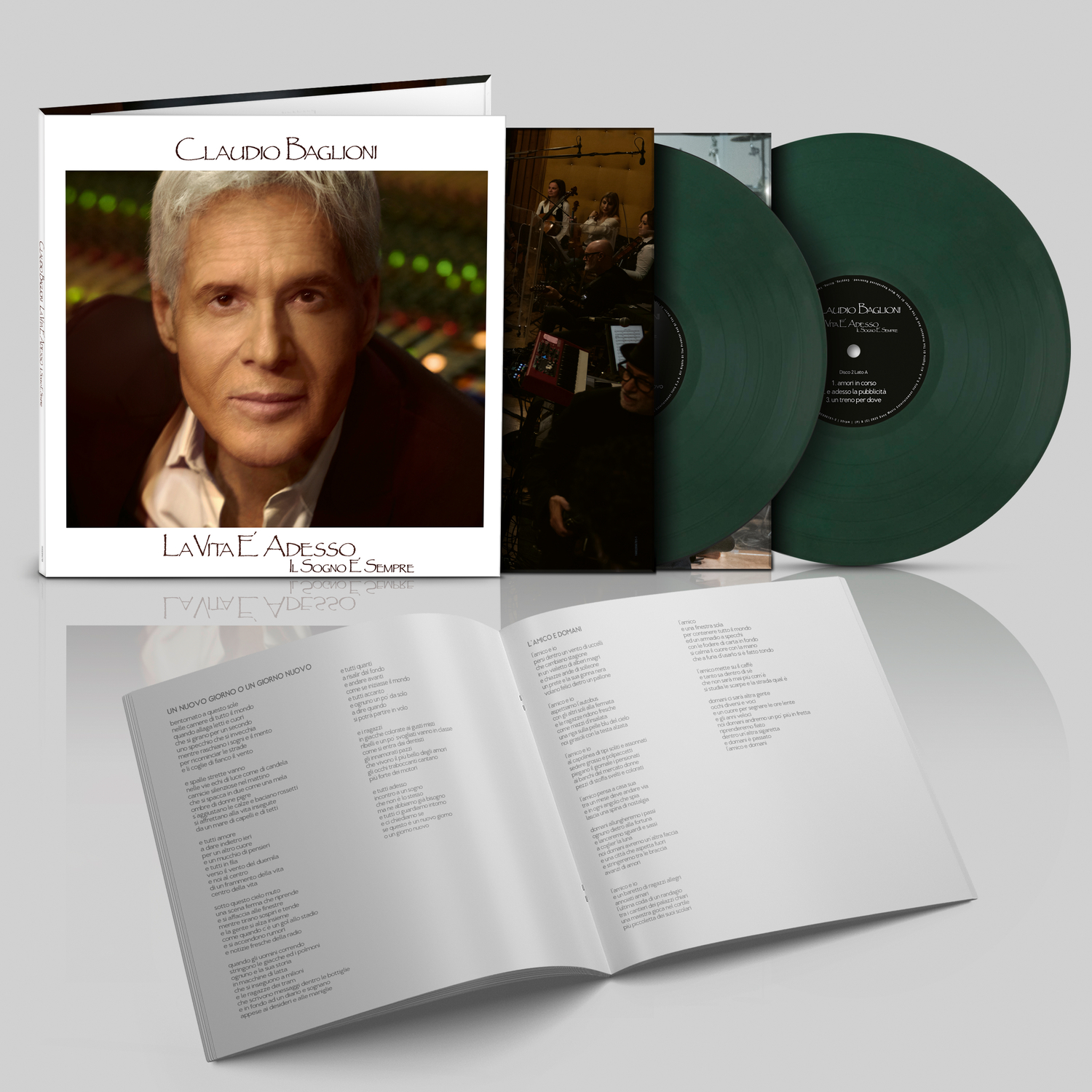 Claudio Baglioni - La Vita E’ Adesso, Il Sogno E’ Sempre (Dark Green Vinyl)